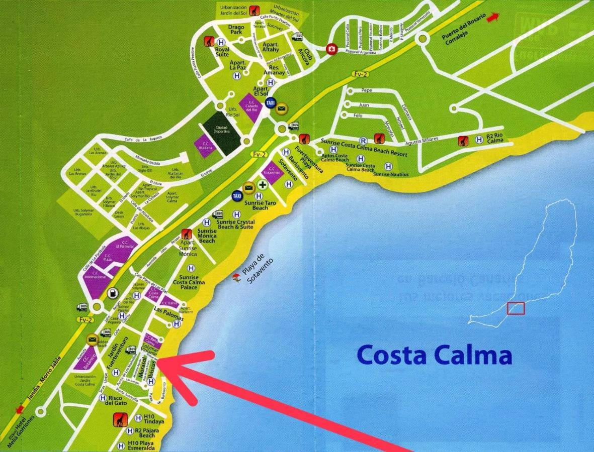 Apartment Los Hibiscos Costa Calma Dış mekan fotoğraf